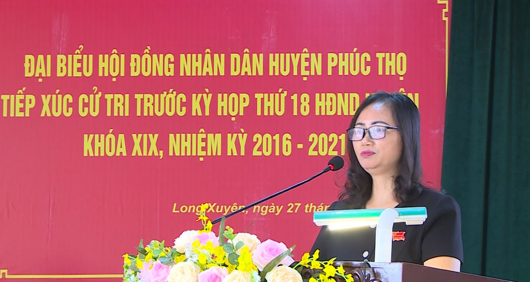 Tổ đại biểu HĐND huyện, đơn vị bầu cử số 5 tiếp xúc cử tri xã Long Xuyên, Phúc Hòa